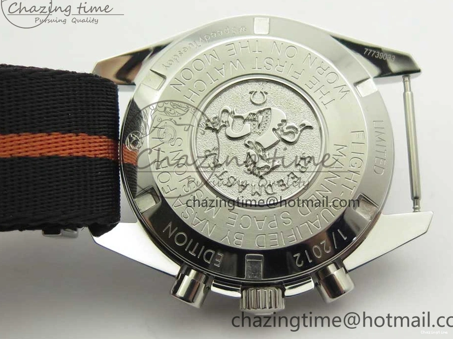 0325 Speedmaster Speedy Tuesday 2 ‘Ultraman’ OMF Best Edition on Nato Strap Manual Winding Chrono Movement Trendy 7991